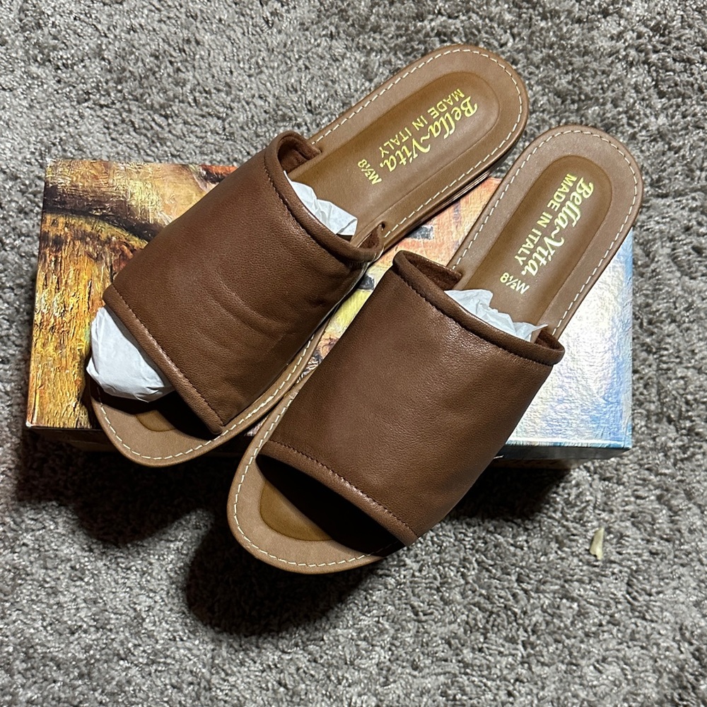 Bella Vita Brown Leather Sandals